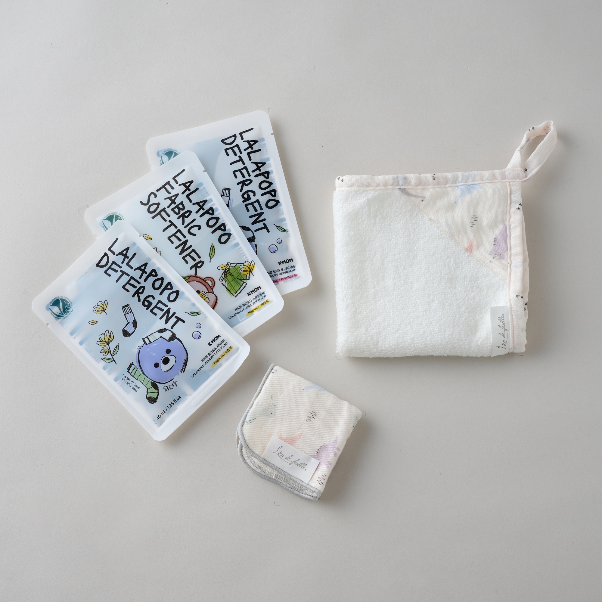 K-MOM&Liendefamille ベビーケアセット＜ベビー用衣類洗剤＋柔軟剤＋ループタオル＋ミニタオル＞