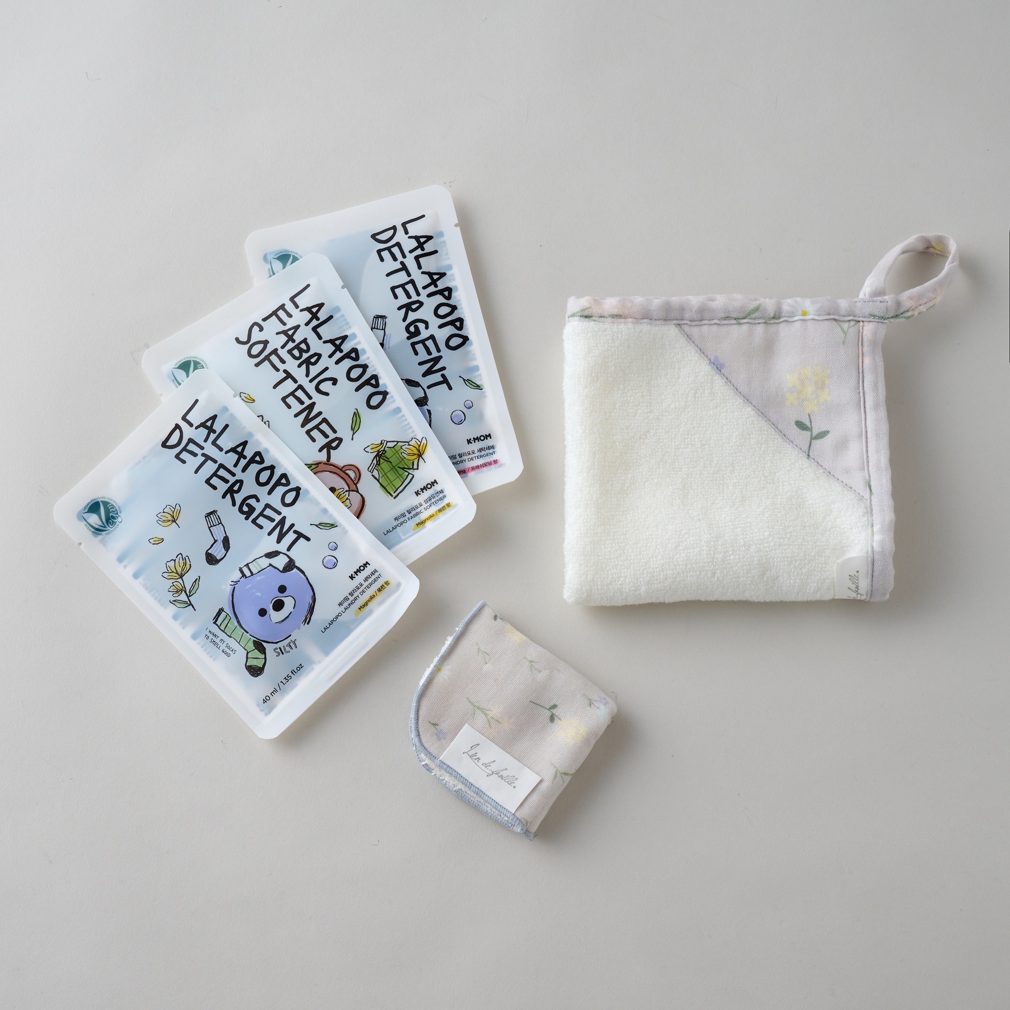 K-MOM&Liendefamille ベビーケアセット＜ベビー用衣類洗剤＋柔軟剤＋ループタオル＋ミニタオル＞