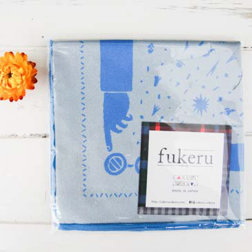 fukeru-眼鏡が拭けるハンカチ　check (Mサイズ)