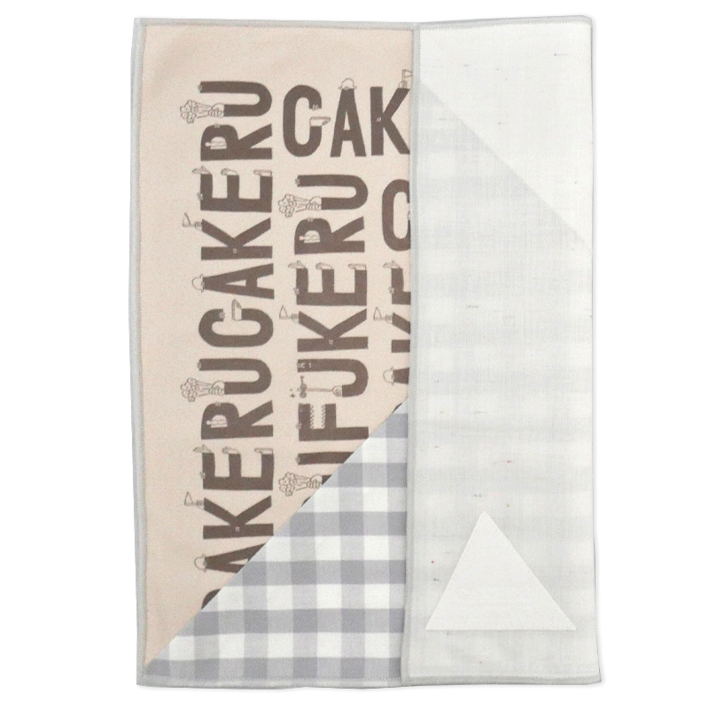 fukeru-眼鏡が拭けるハンカチ　check (Mサイズ)