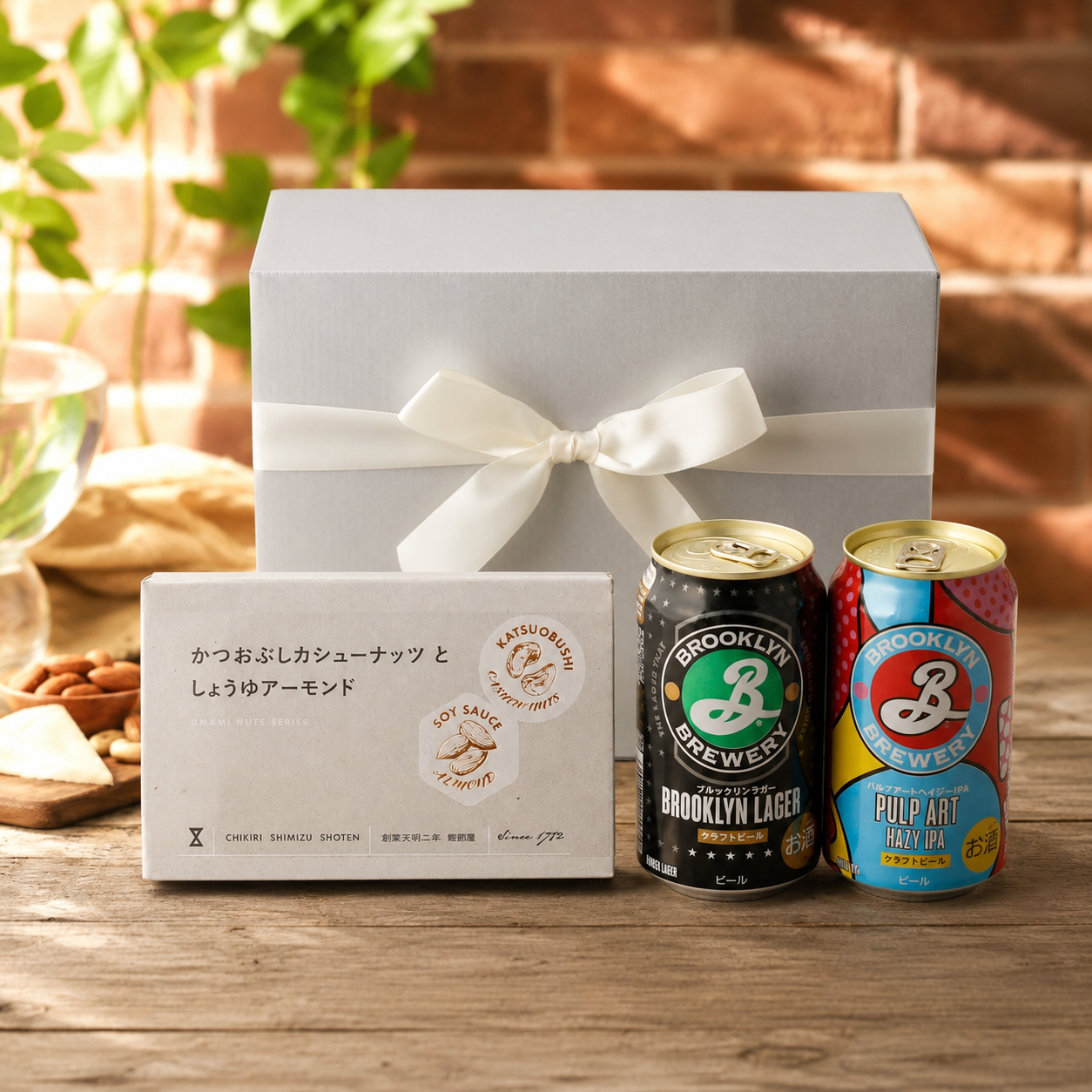 【ギフトBOX付き】世界で愛される人気クラフトビールとおつまみナッツのセット
