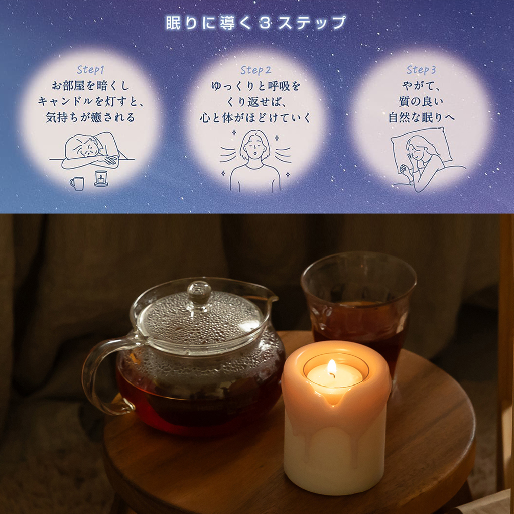 offti アロマキャンドルホルダー「トロリ」 キャンドル1個付き