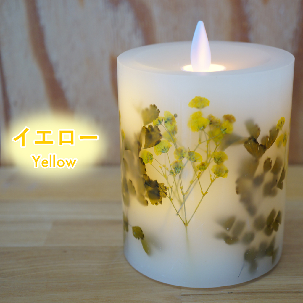 ボタニカルフリッカーLEDキャンドル