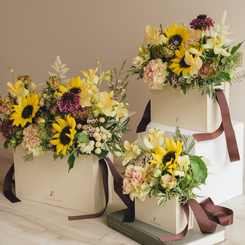 《夏季限定》Flower BAG No.1／フラワーバッグアレンジ　イエローチャージ／生花