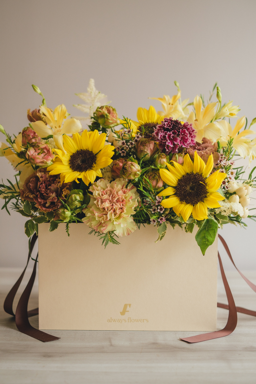 《夏季限定》Flower BAG No.1／フラワーバッグアレンジ　イエローチャージ／生花