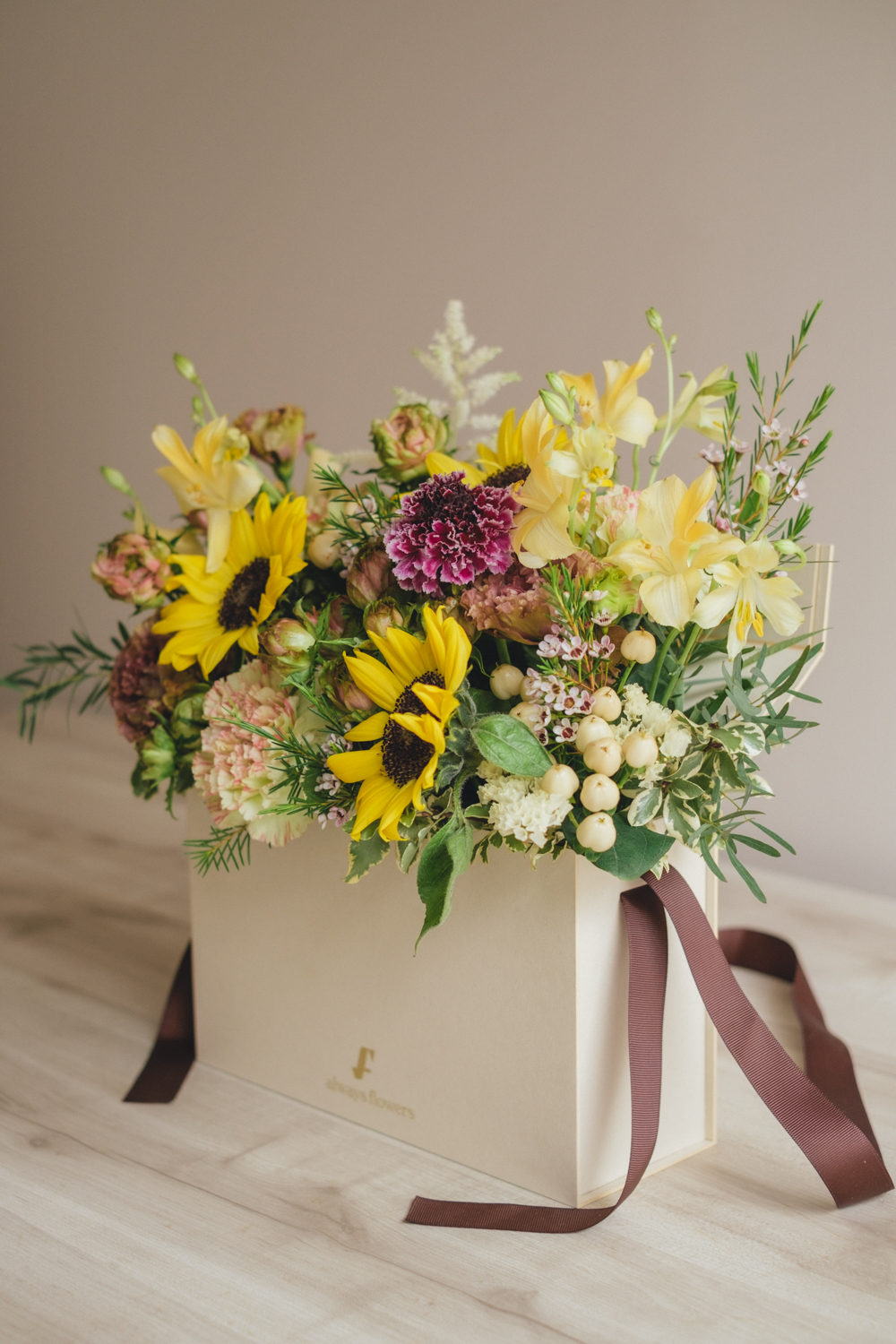 《夏季限定》Flower BAG No.1／フラワーバッグアレンジ　イエローチャージ／生花