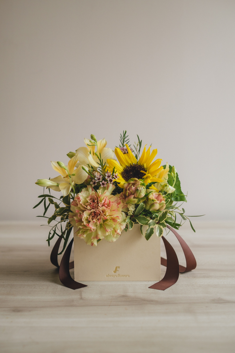 《夏季限定》Flower BAG No.1／フラワーバッグアレンジ　イエローチャージ／生花