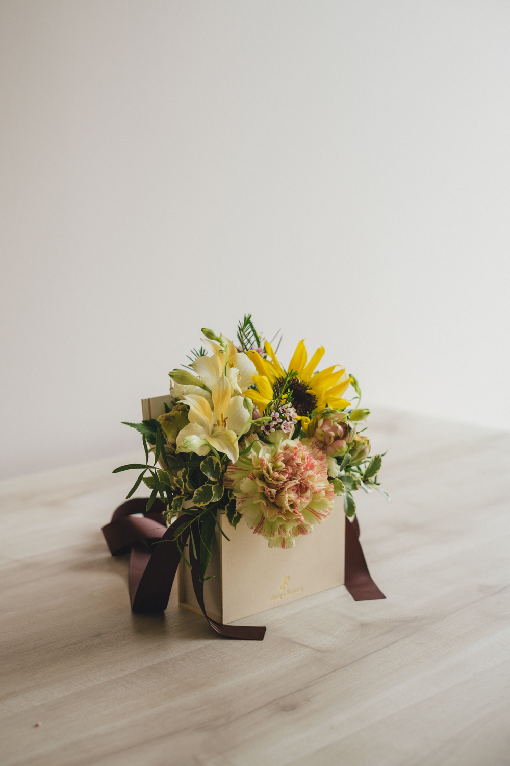 《夏季限定》Flower BAG No.1／フラワーバッグアレンジ　イエローチャージ／生花