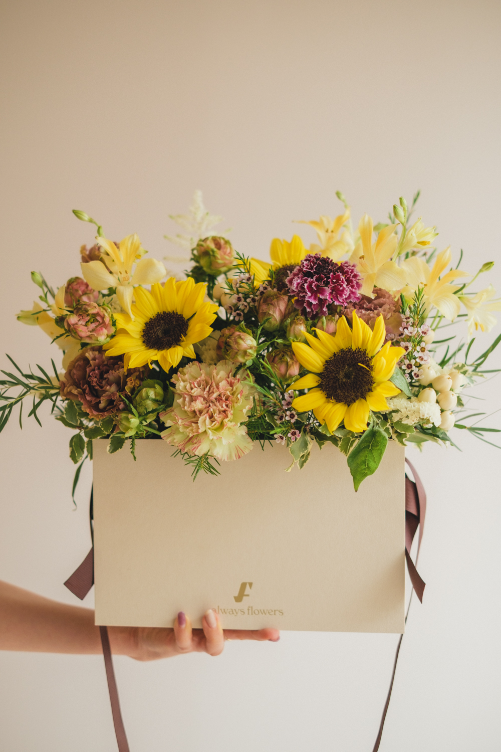 《夏季限定》Flower BAG No.1／フラワーバッグアレンジ　イエローチャージ／生花