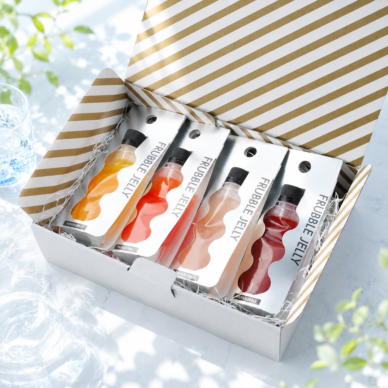 【夏を味わうゼリー】FRUBBLE JELLLY 4種セット