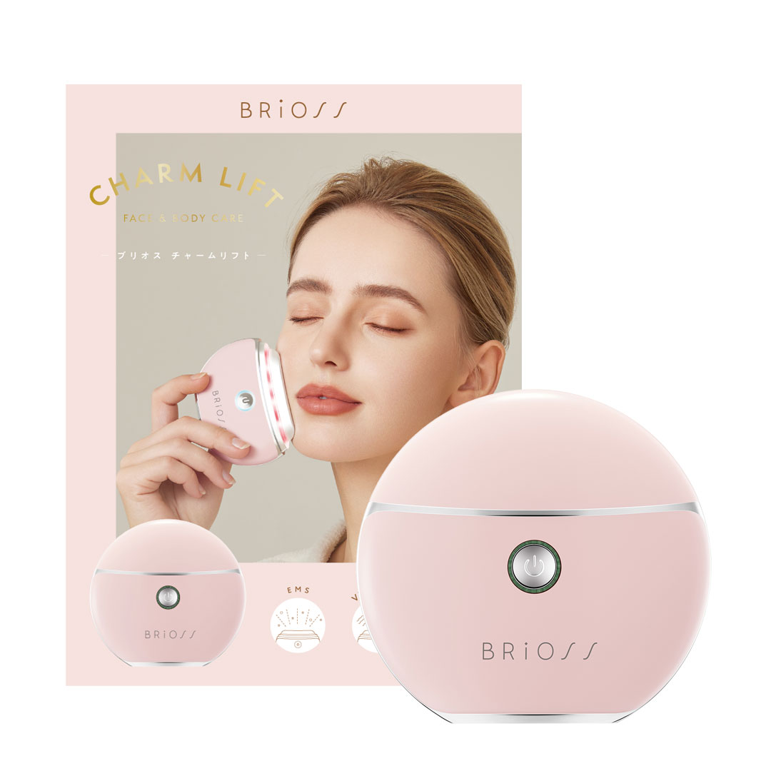 BRiOSS CHARM LIFT　チャームリフト《温感×振動×EMS搭載の充電式かっさ》