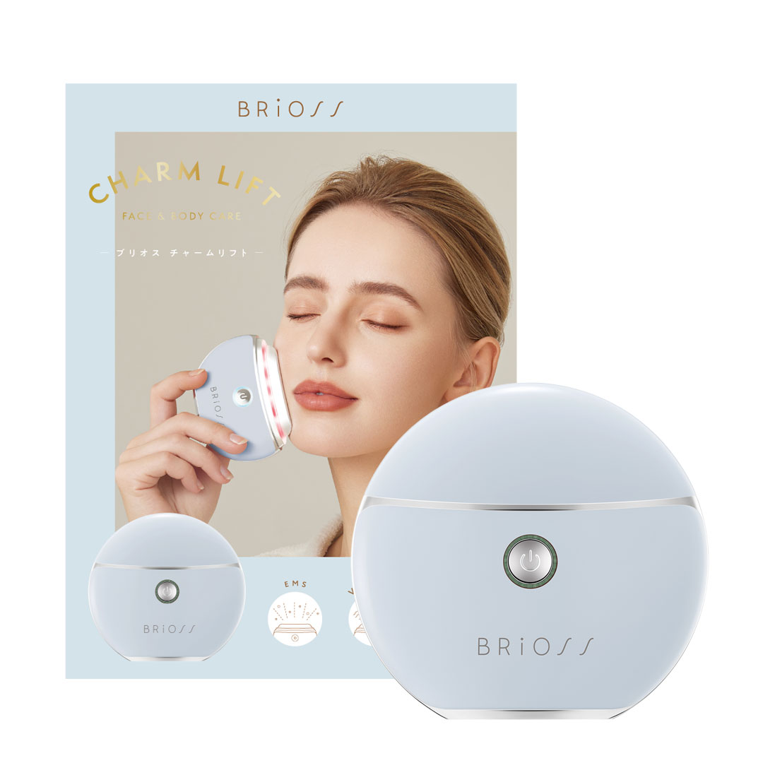 BRiOSS CHARM LIFT　チャームリフト《温感×振動×EMS搭載の充電式かっさ》