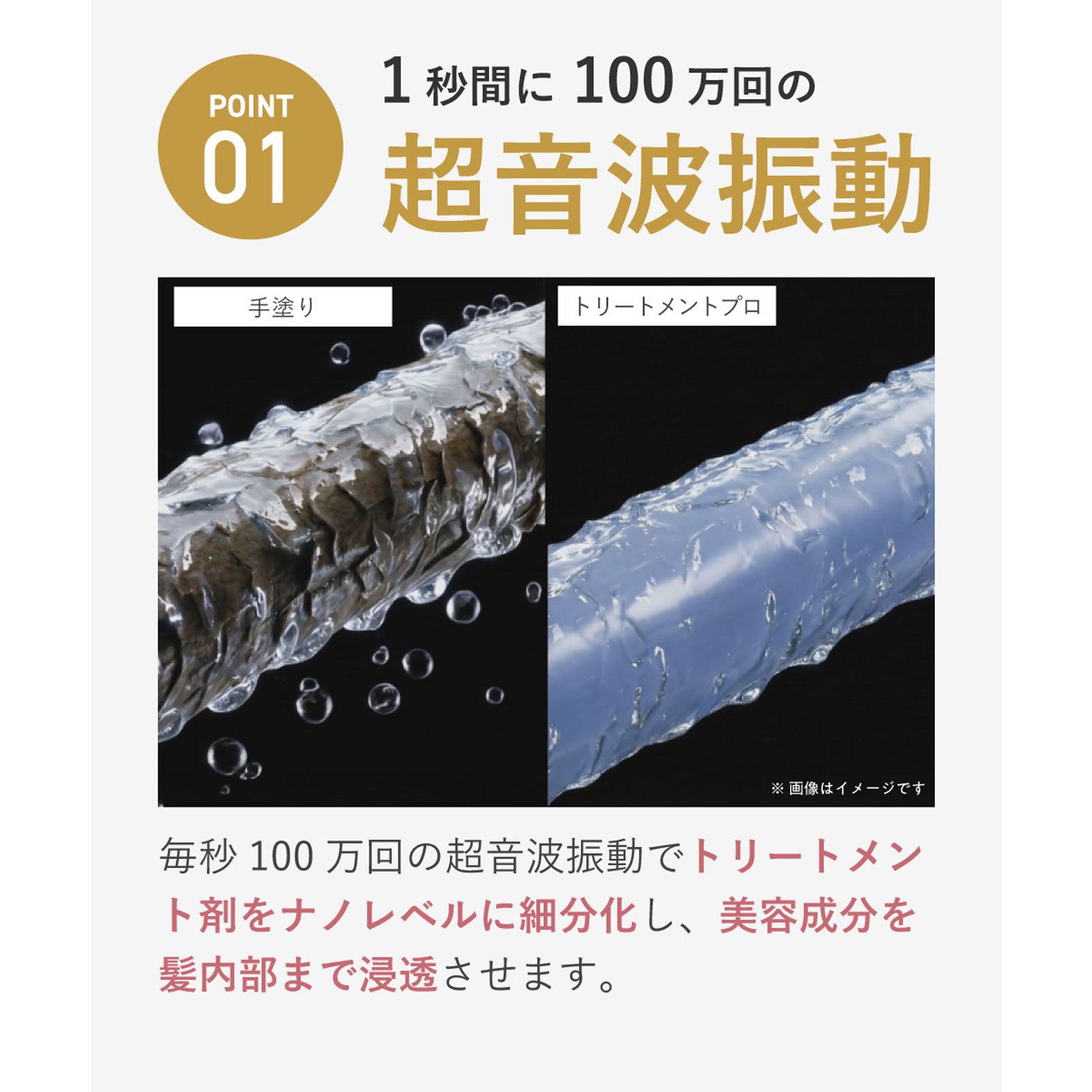 carelect トリートメントプロ《超音波振動×LED×トリートメント振動》