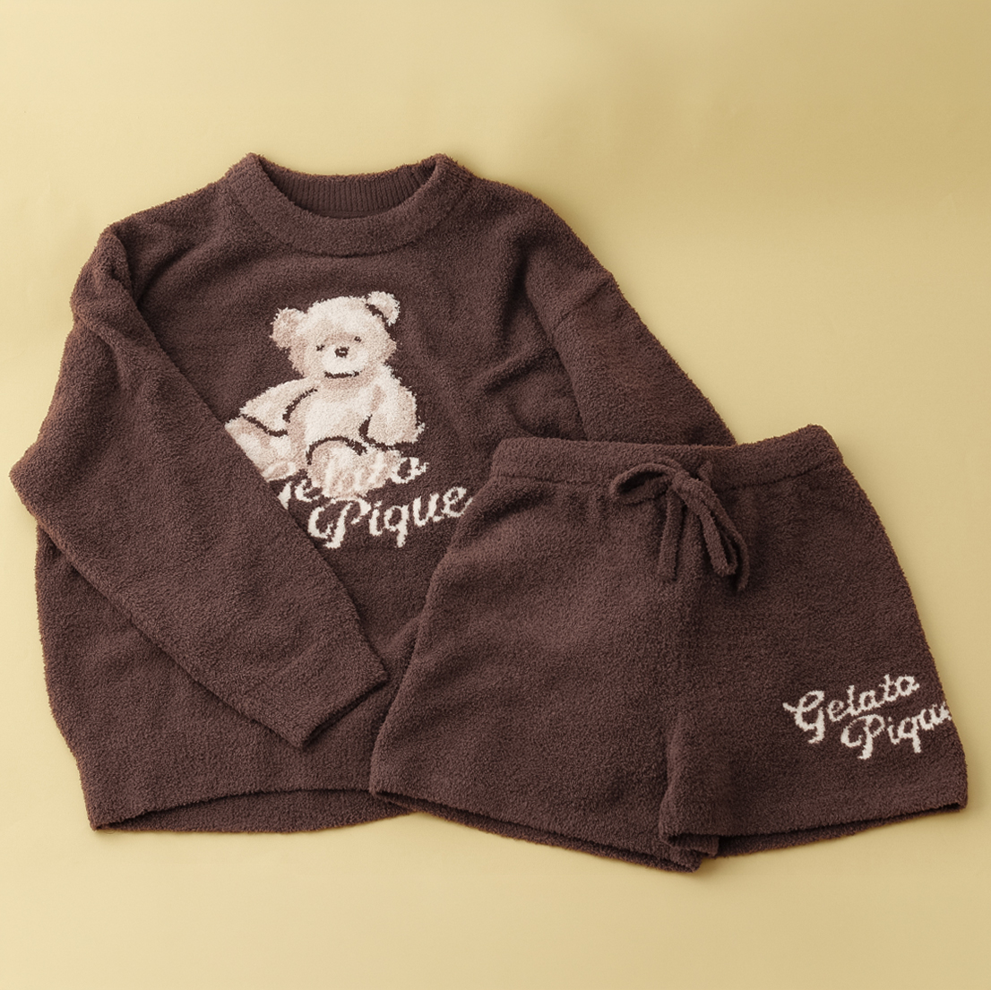 【WOMEN】ベビモコベアJQDプルオーバー＆ショートパンツ