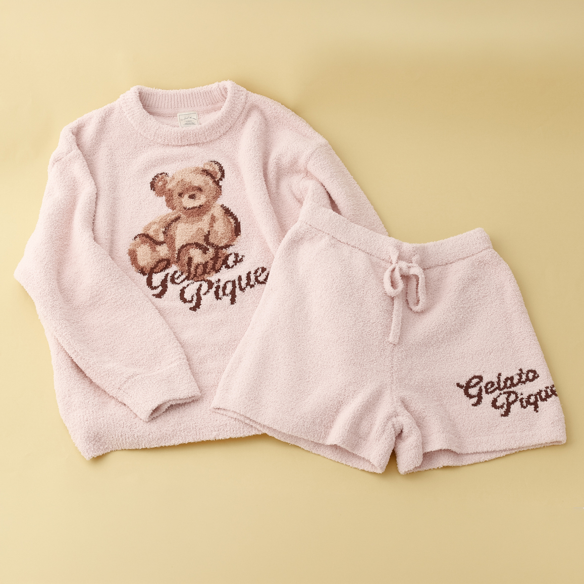 【WOMEN】ベビモコベアJQDプルオーバー＆ショートパンツ