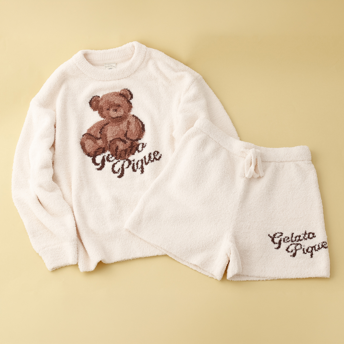 【WOMEN】ベビモコベアJQDプルオーバー＆ショートパンツ