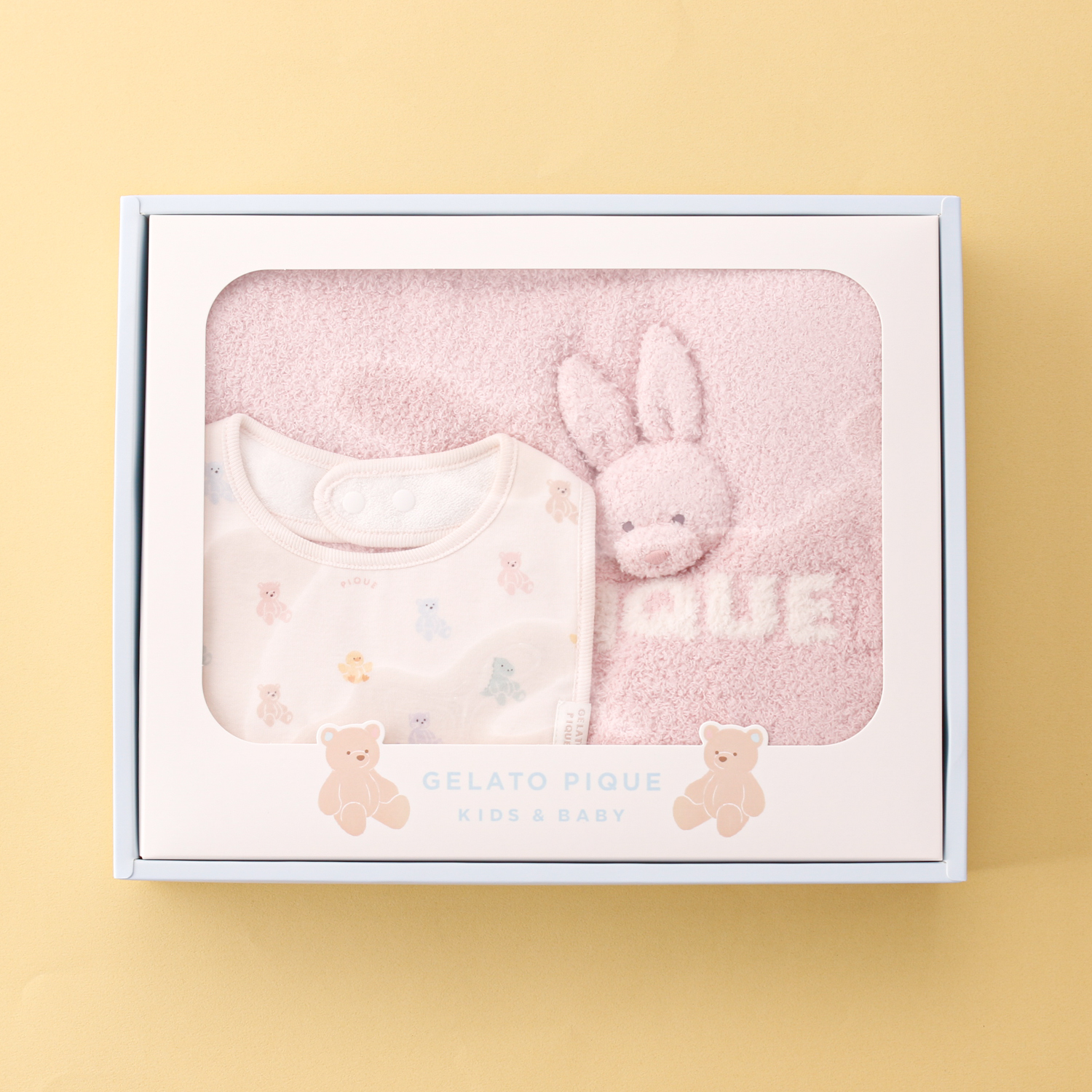 【BABY】【限定】ベビーギフトボックス 2点セット《ブランケット＆スタイ》