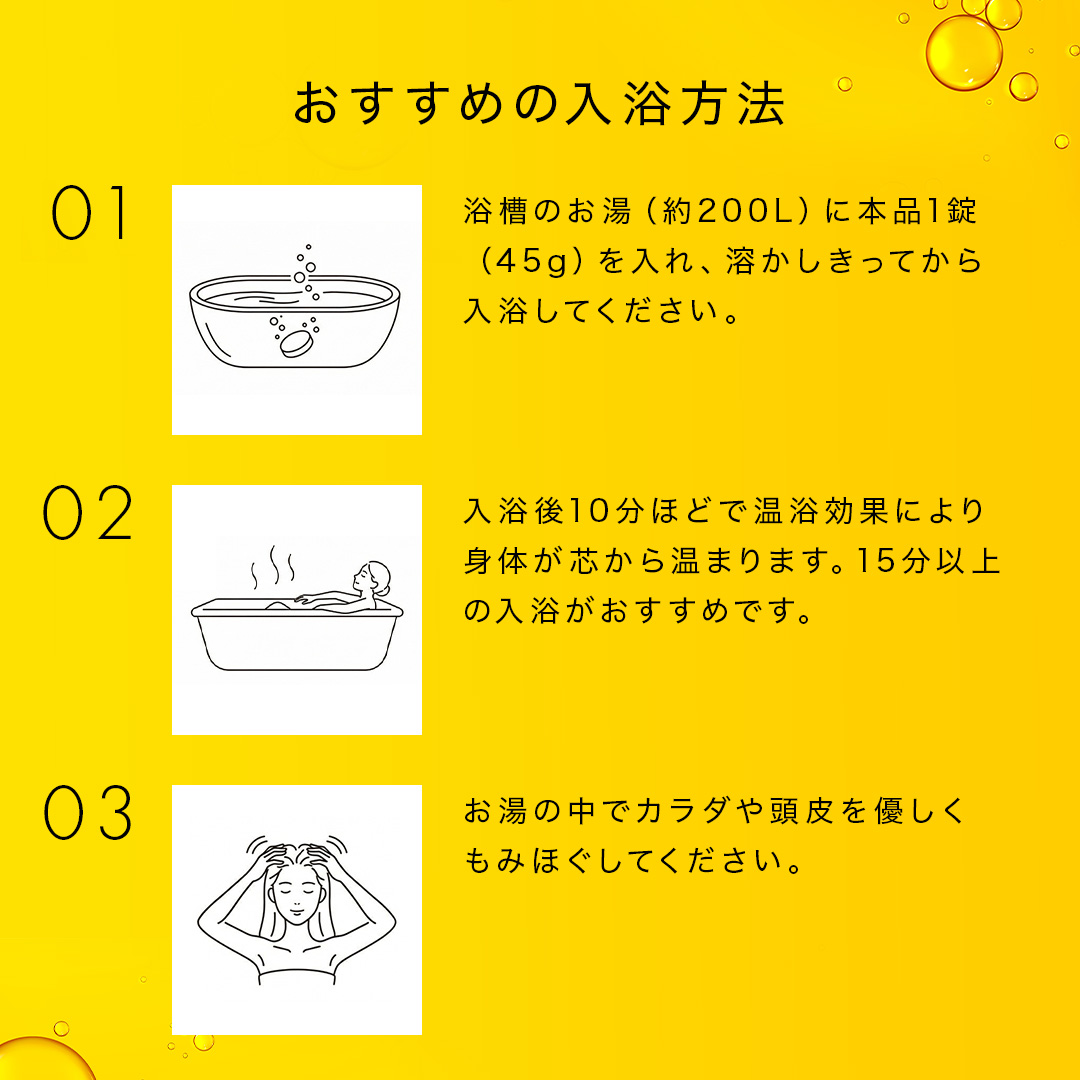 薬用重炭酸ビタミン入浴剤　10錠
