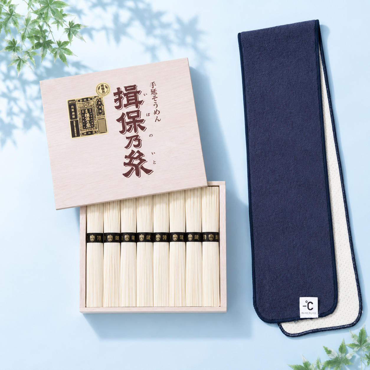 冷感タオルとそうめんの夏涼み満喫セット