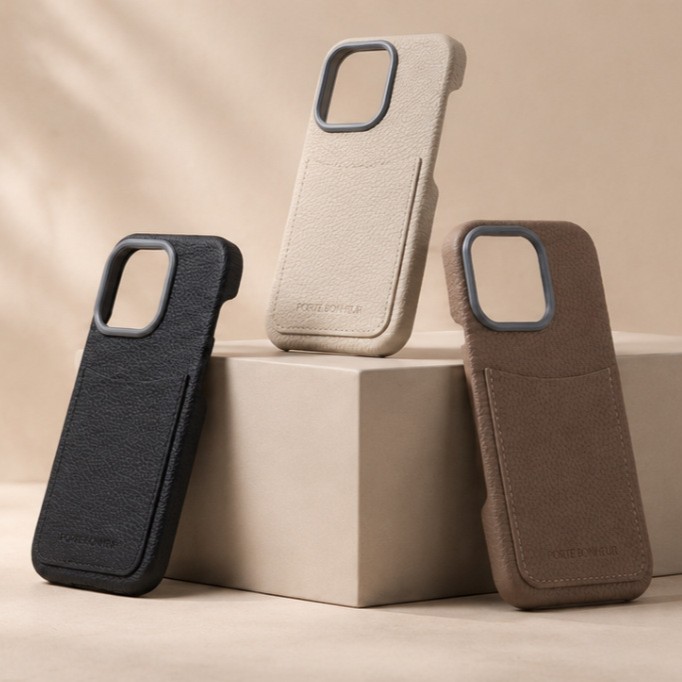 Back Cover Card Case カード収納一体型の本革iPhoneケース＜専用箱付き＞