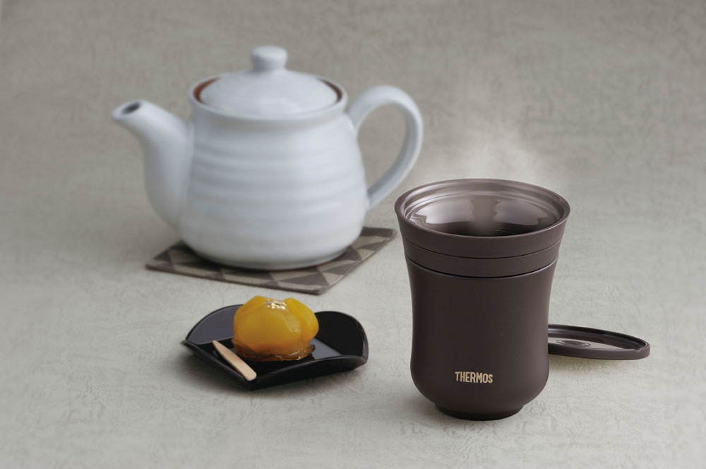 【和風スタンプ&お名前入り】THERMOS 保温湯呑み