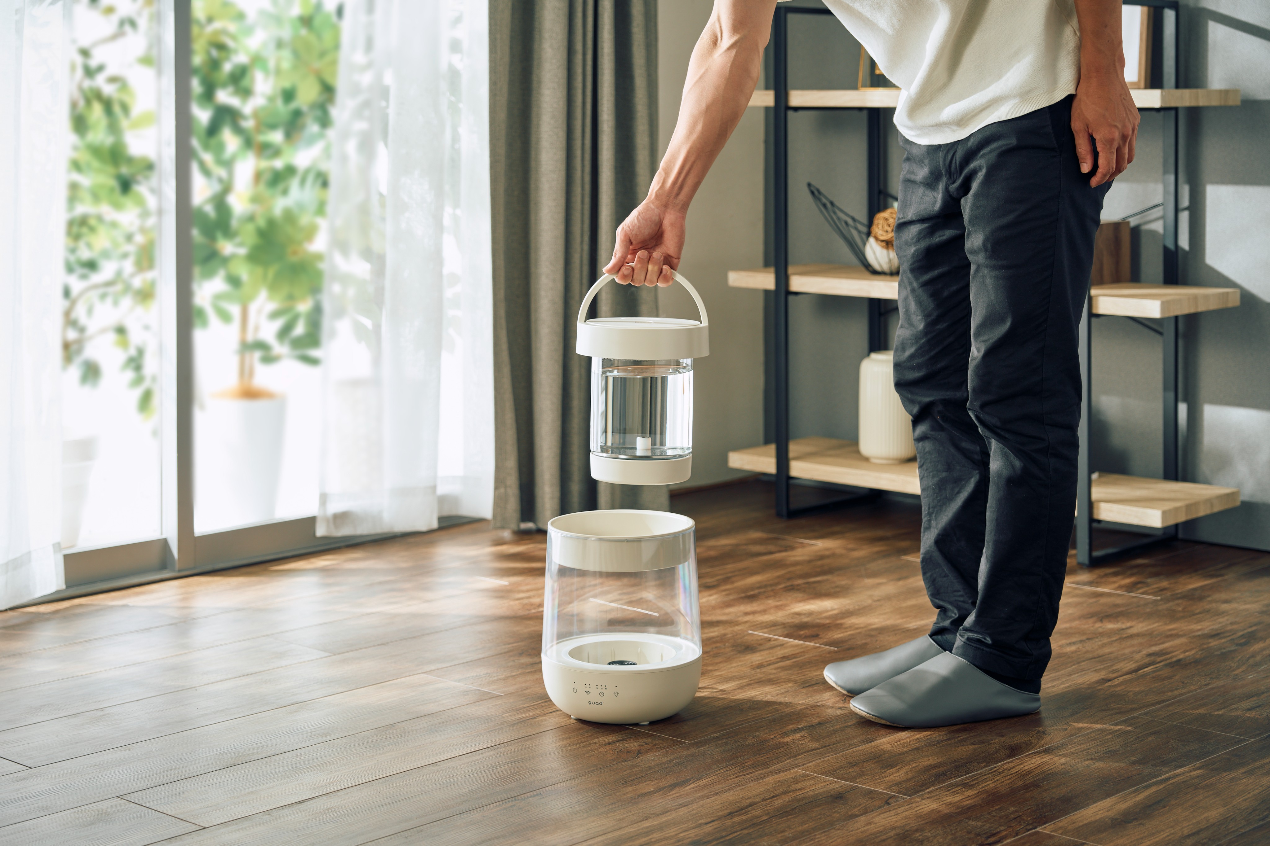 ガラススチーム加湿器 GLASS | quad'（クワッズ）のプレゼント・ギフト