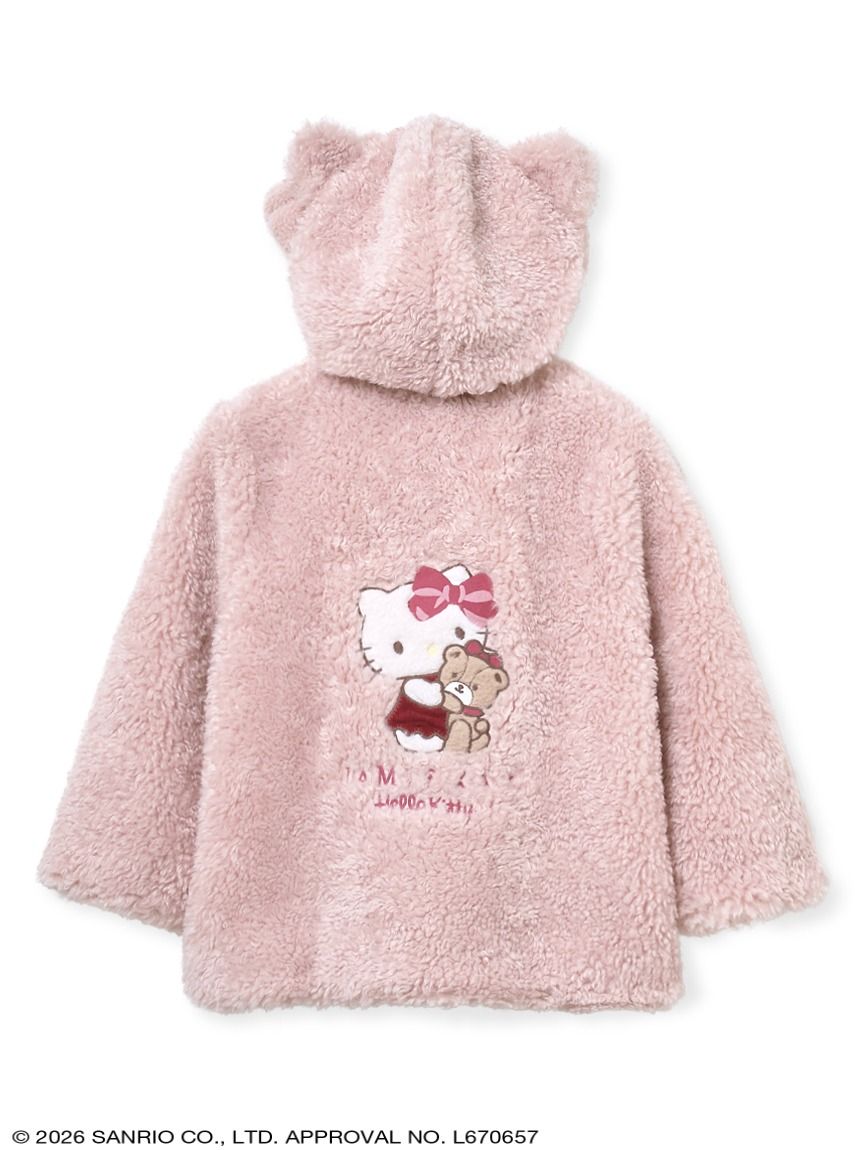 【HELLO KITTY】キティ耳付きボアブルゾン