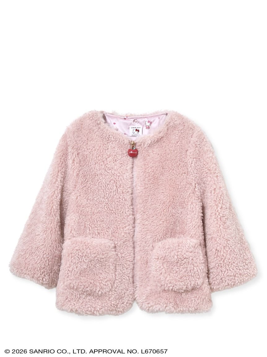 【HELLO KITTY】キティ耳付きボアブルゾン