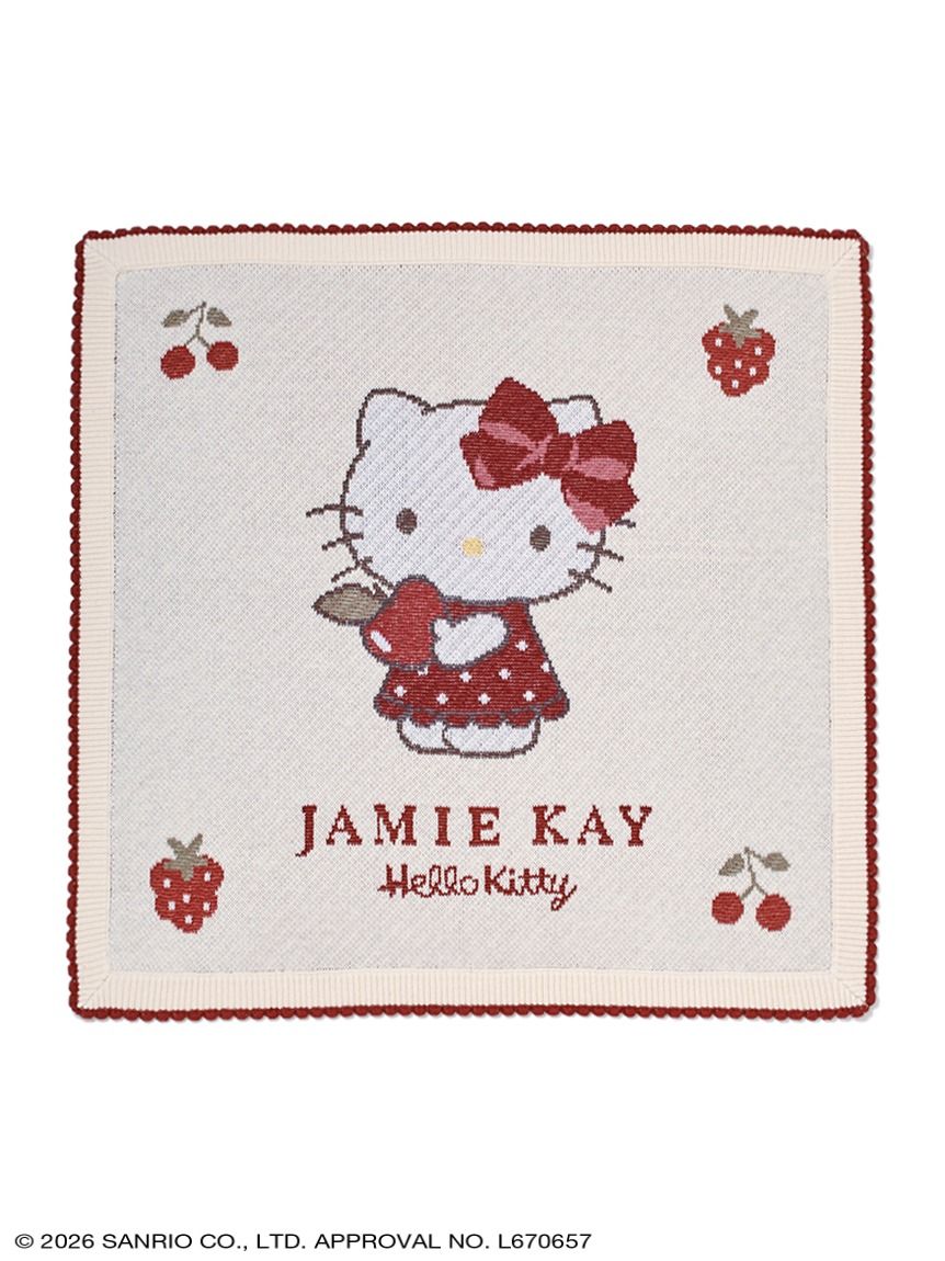 【HELLO KITTY】ニットジャガードブランケット