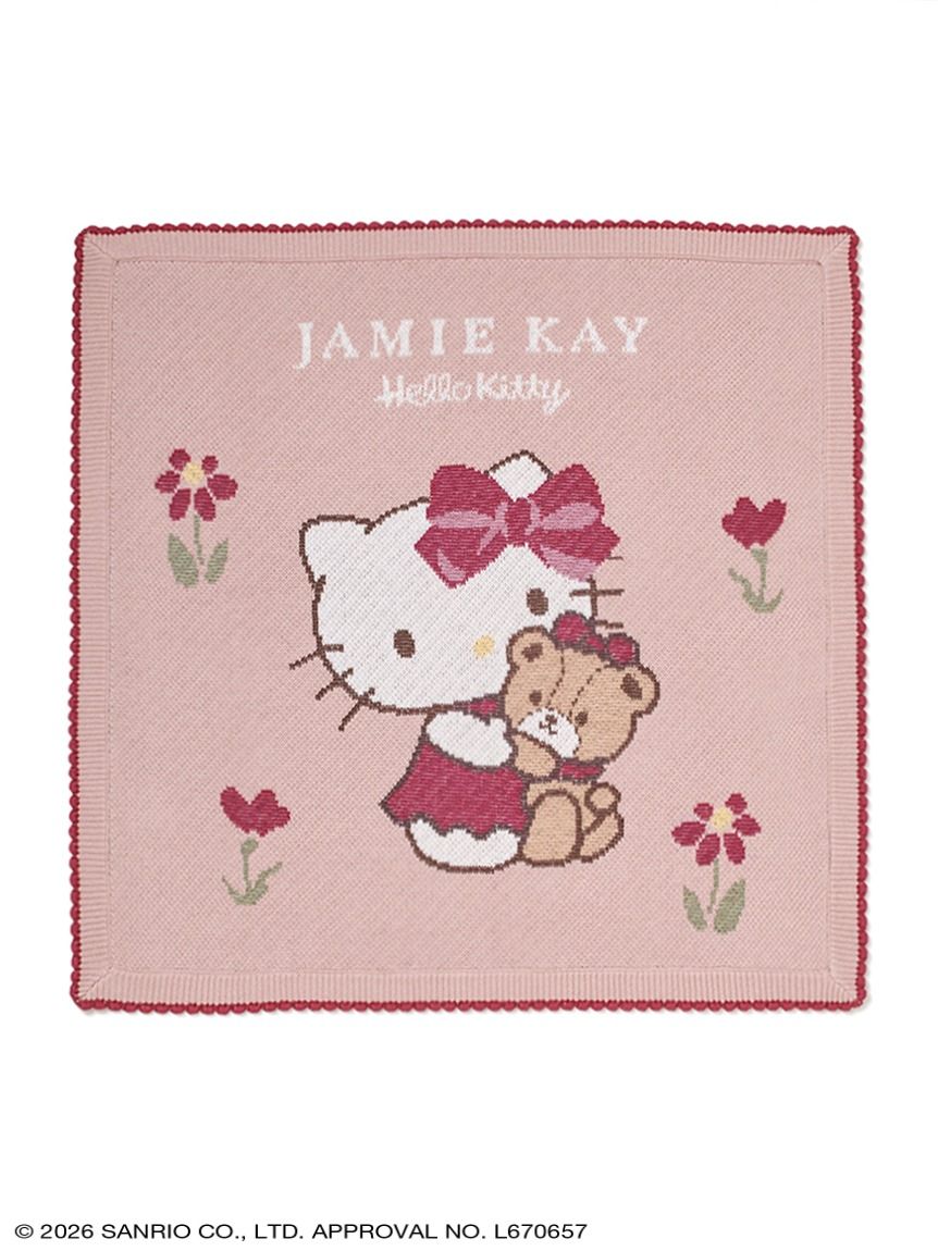 【HELLO KITTY】ニットジャガードブランケット