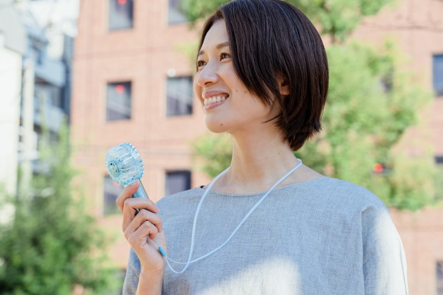 【お礼ギフトに】感謝メッセージ入り！2種の日本茶と光るミニクリアファンの夏ギフト
