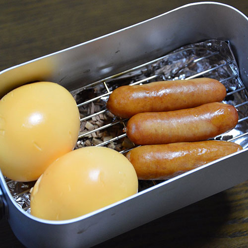 アルミ飯ごう 網付
