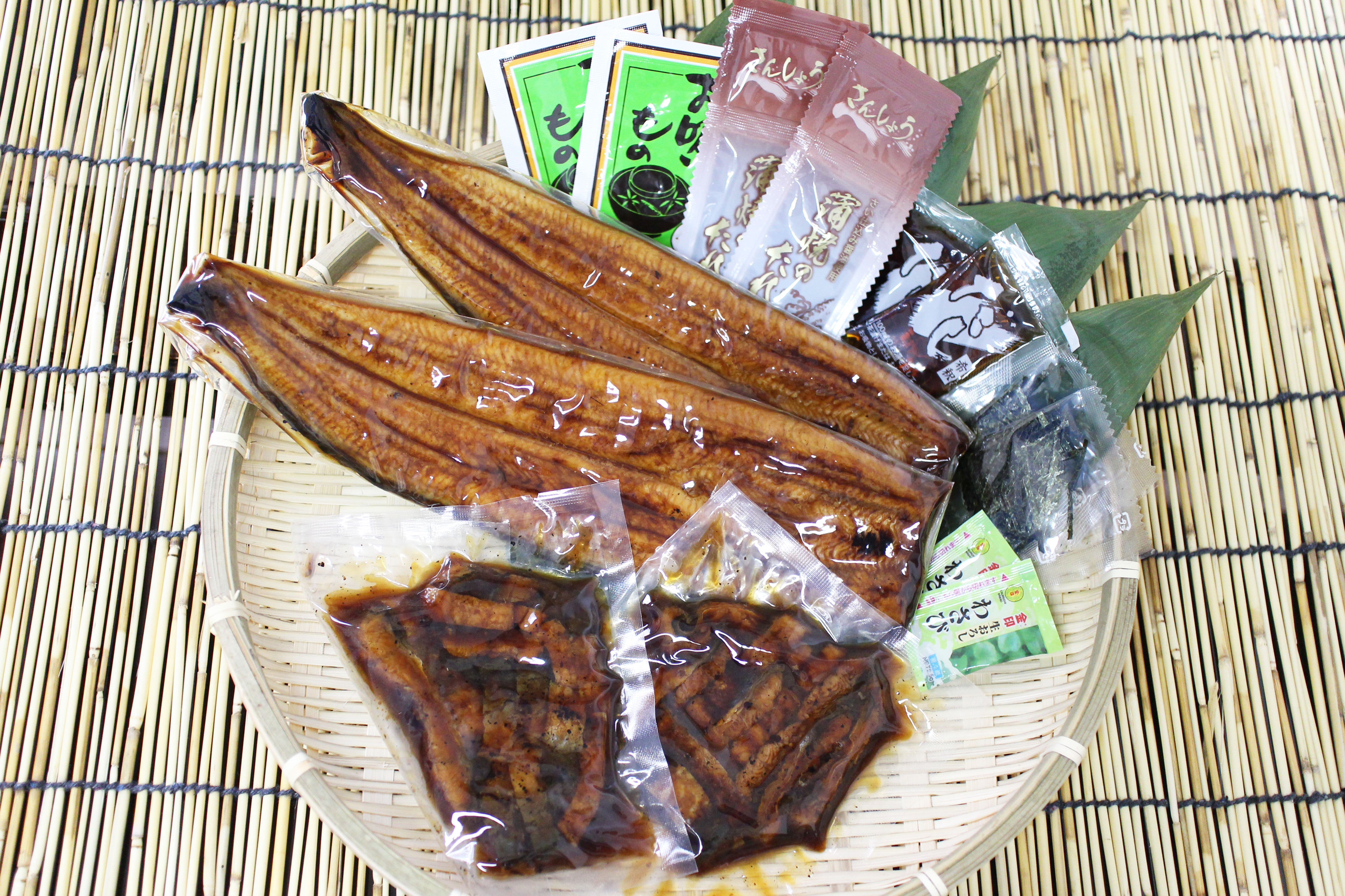 浜松、浜名湖うなぎ蒲焼&うな茶漬け4人前