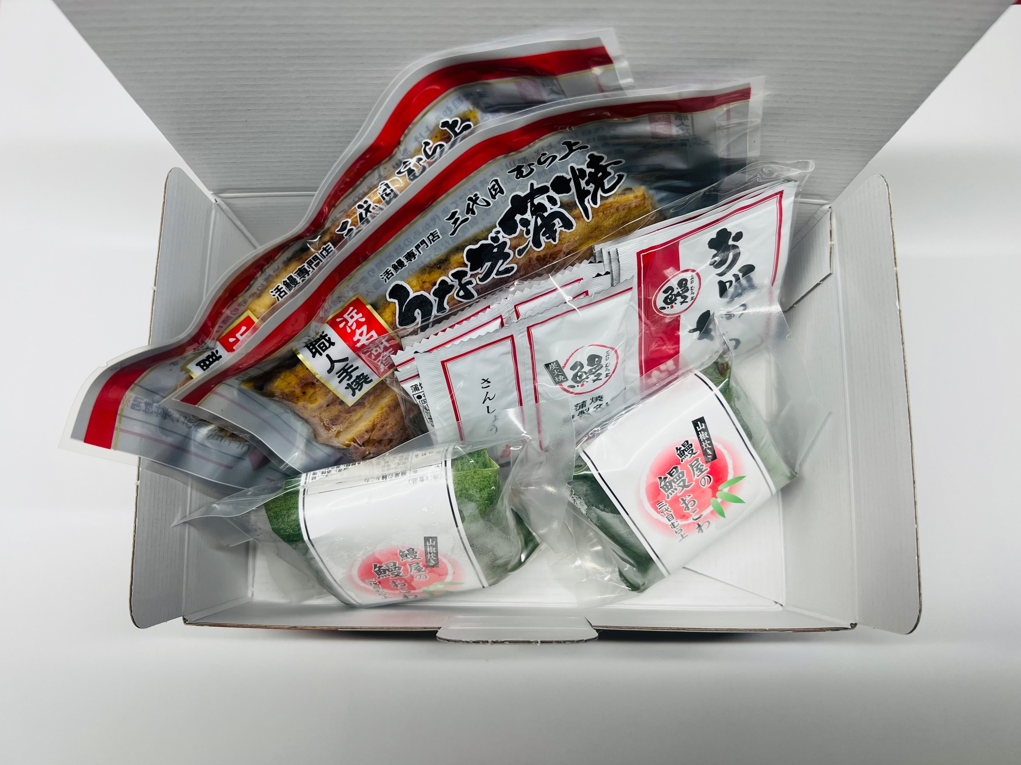 【三代目むら上】職人手焼浜名湖鰻蒲焼、鰻おこわ詰合せ