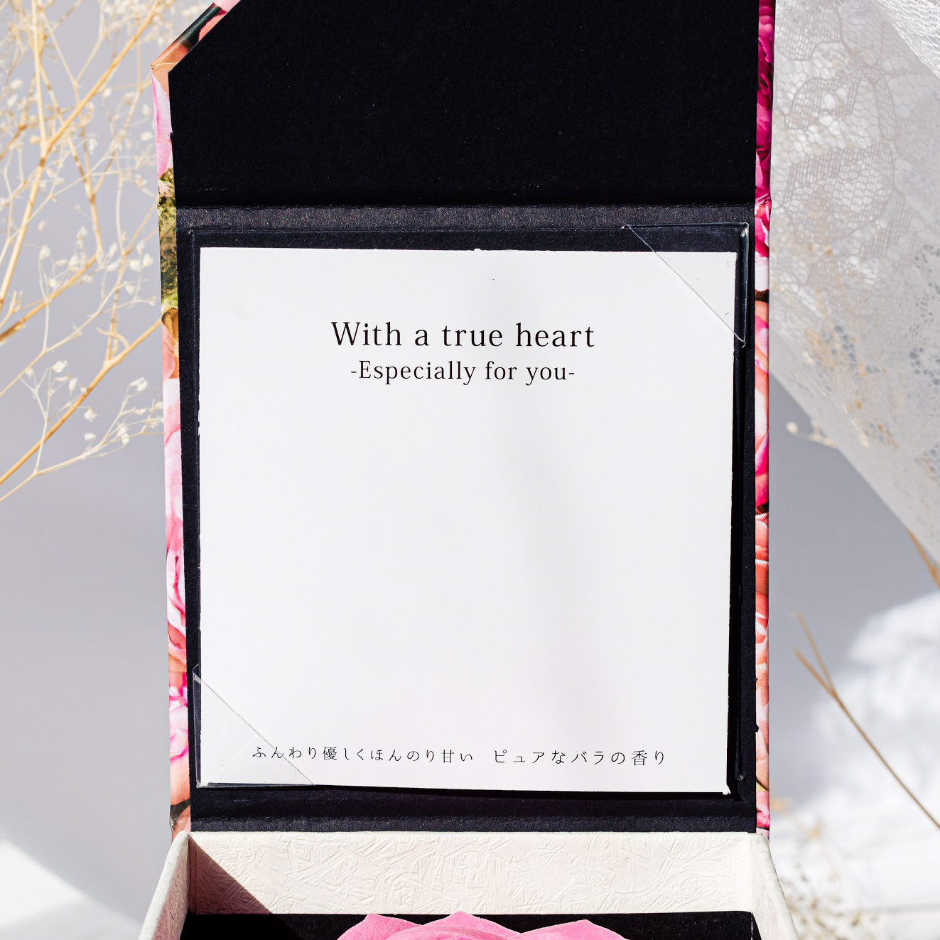 【タンプ限定/名入れ】ギフトセットヘアオイル&バラの形の入浴剤