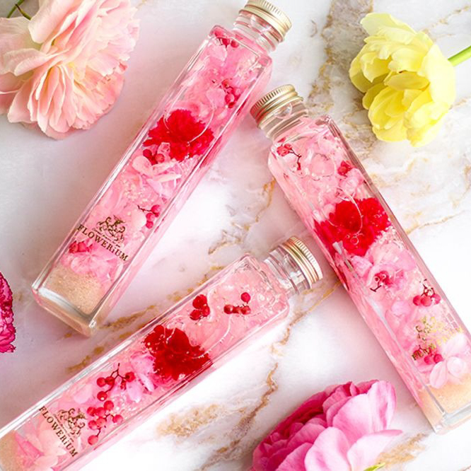 【名入れ】ギフトセットフラワリウム&入浴剤