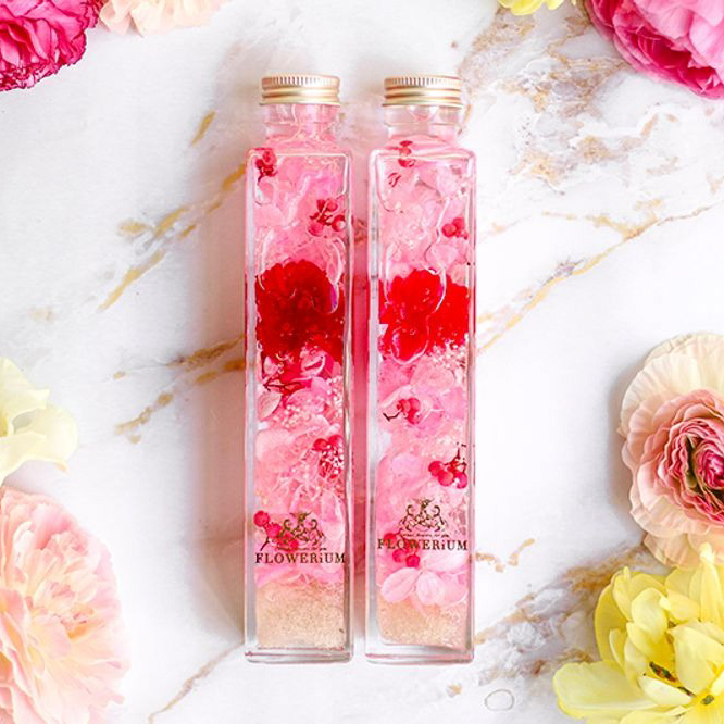 【名入れ】ギフトセットフラワリウム&入浴剤