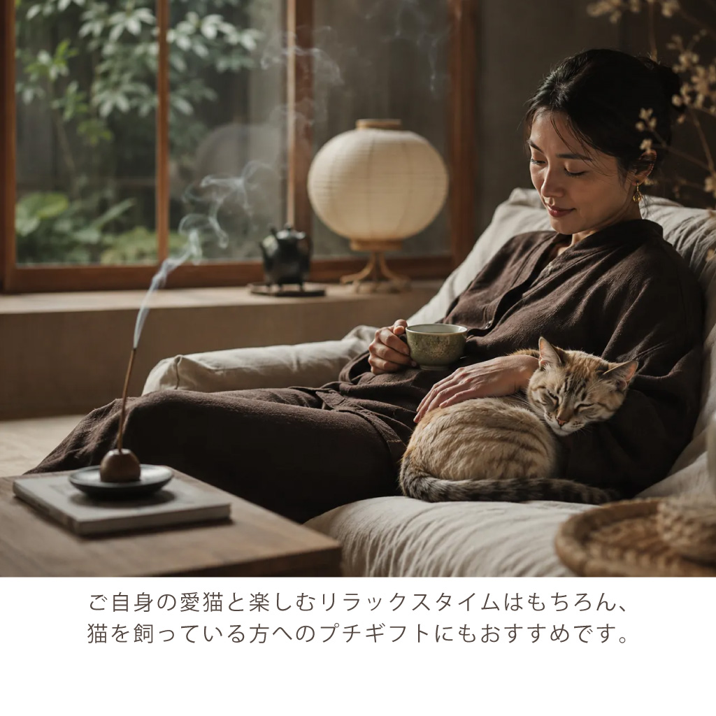 猫と一緒に楽しむお香 「猫香」-ねこう