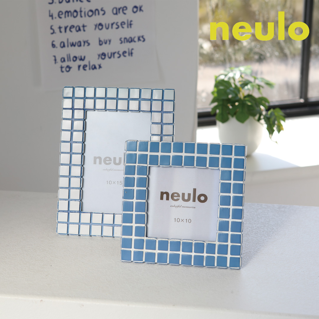 neulo【ニューロ】 パステルカラーのタイルフォトフレーム