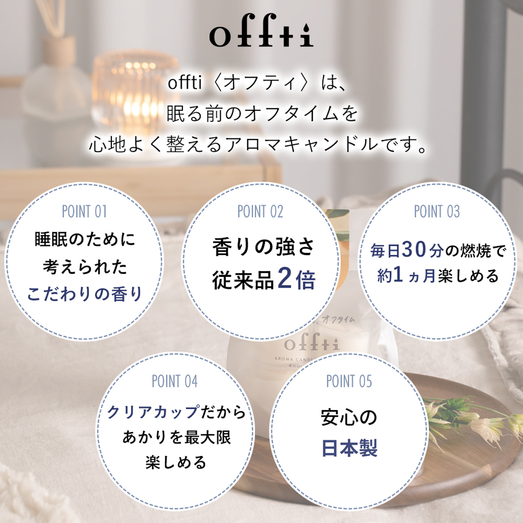 アロマキャンドル「コロンカップ」4個セット