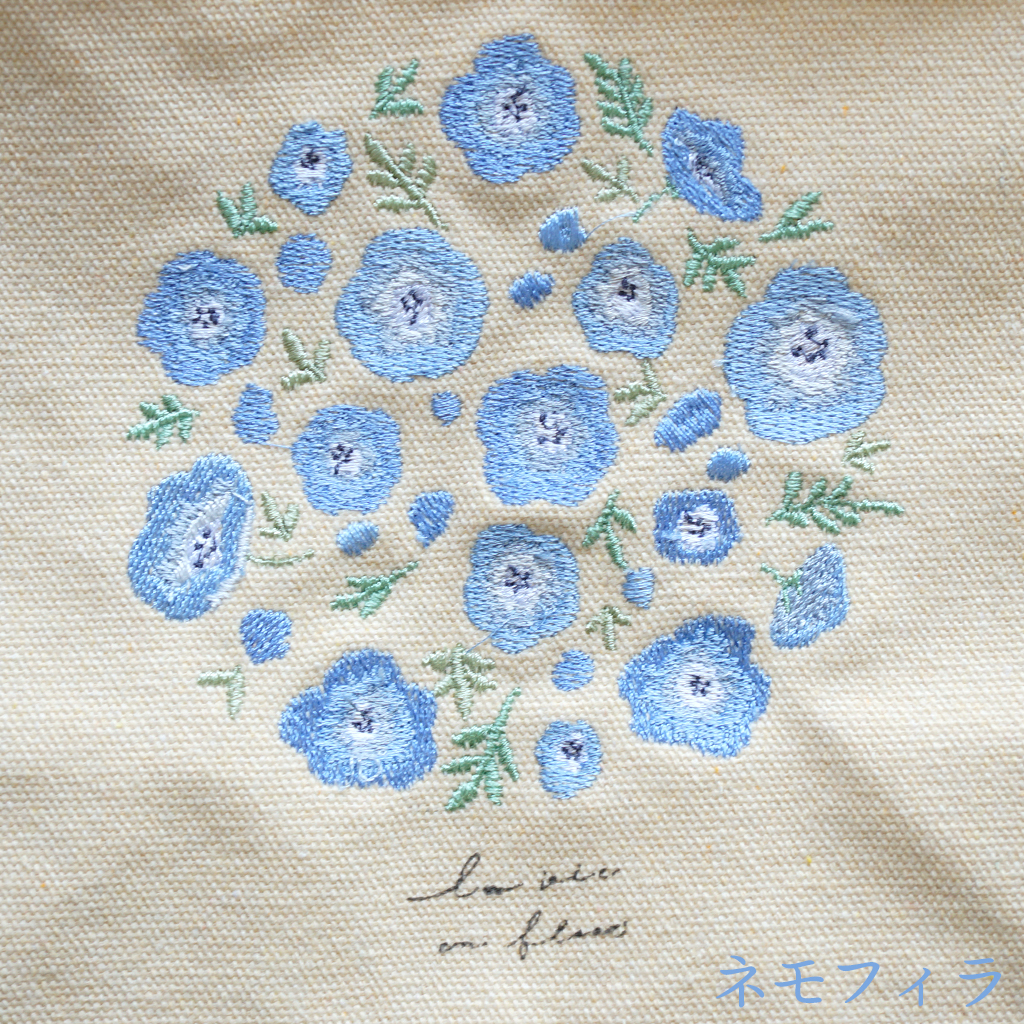 【ito&】 柔らかい色彩の刺繍が美しいミニトートバッグ