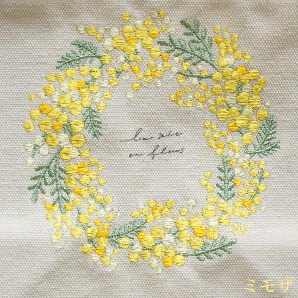 【ito&】 柔らかい色彩の刺繍が美しいミニトートバッグ