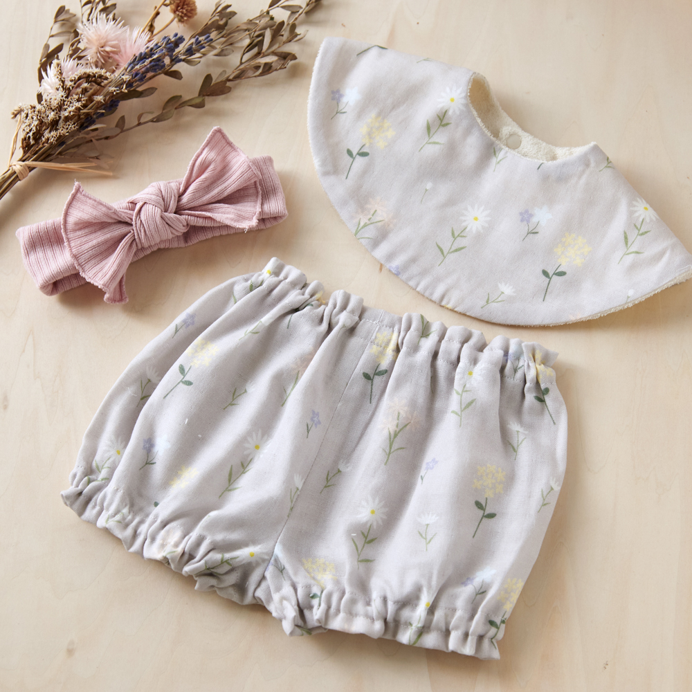 【名入れギフト】花言葉スタイ・ヘアバンド・ブルマセット