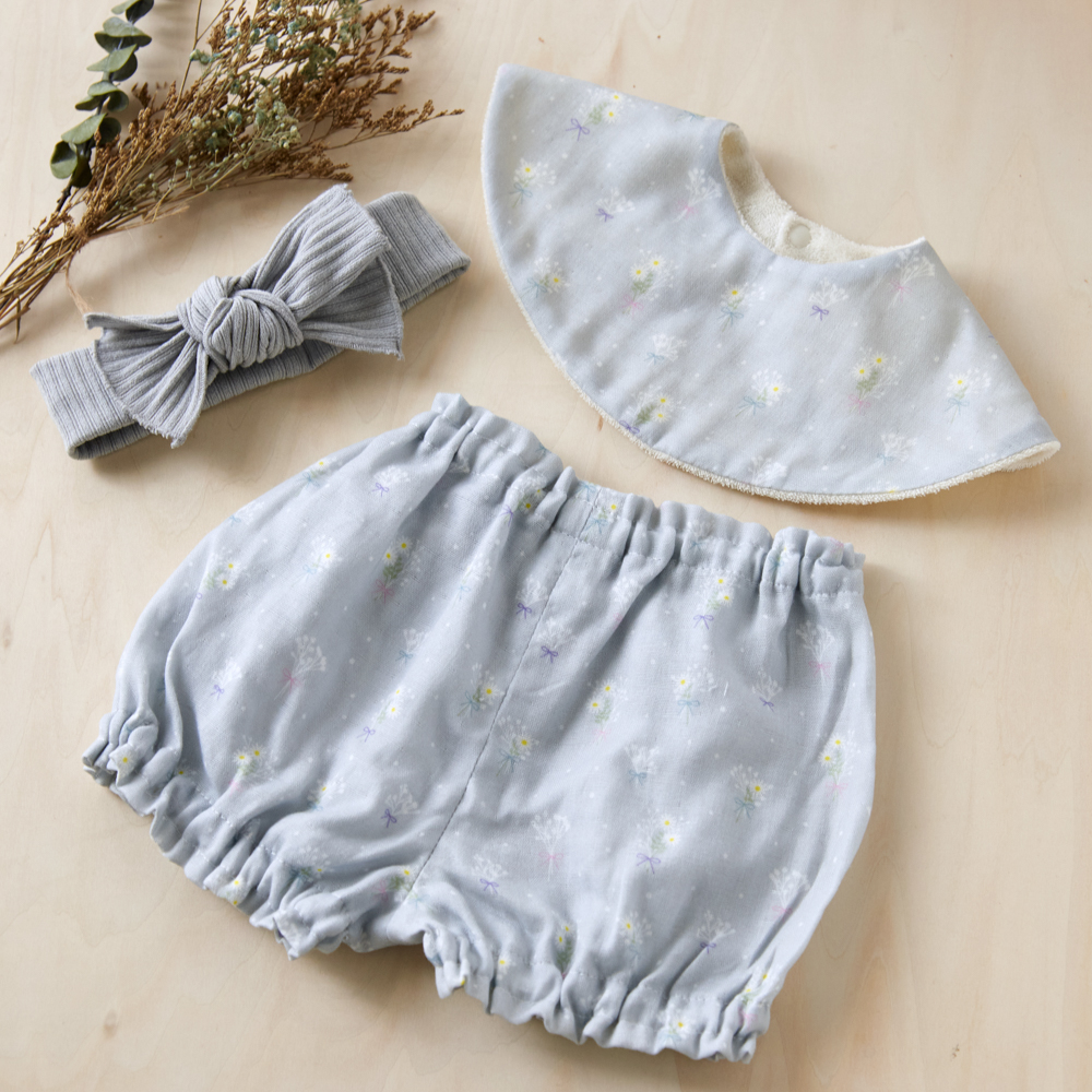 【名入れギフト】花言葉スタイ・ヘアバンド・ブルマセット