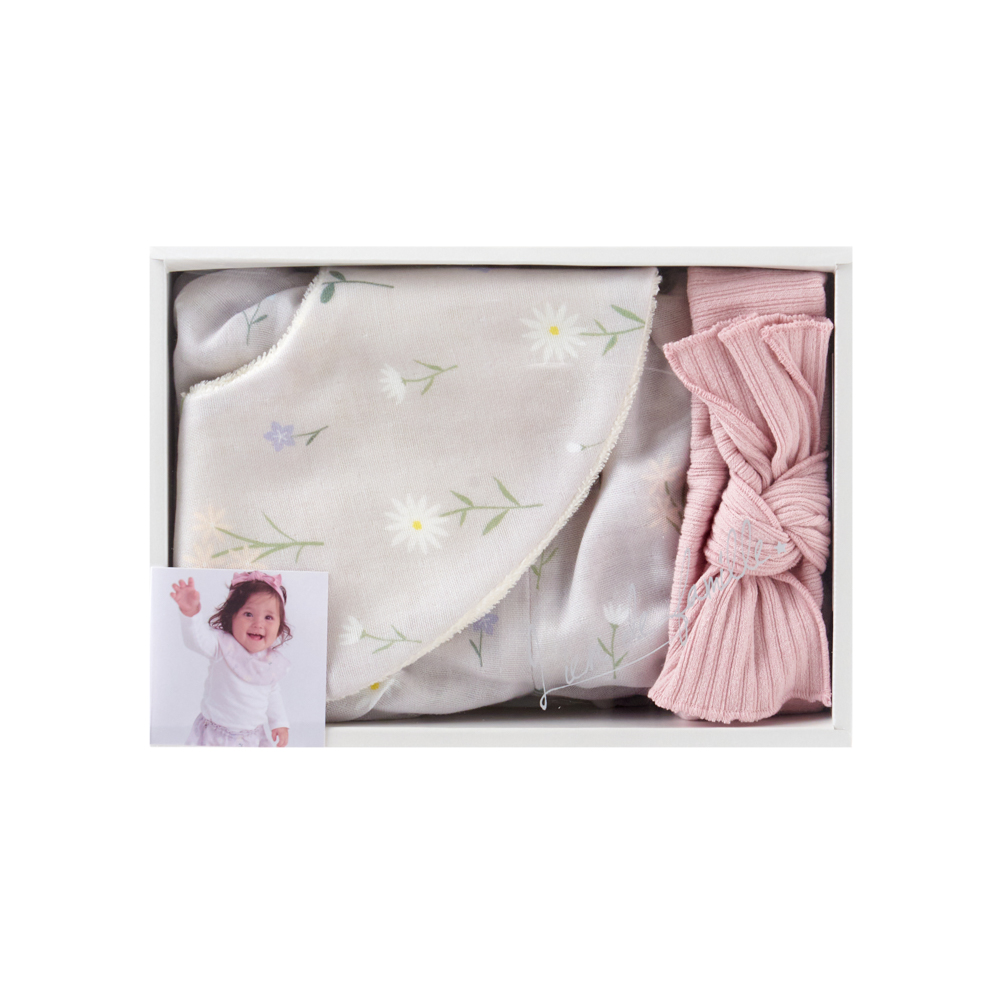 【名入れギフト】花言葉スタイ・ヘアバンド・ブルマセット