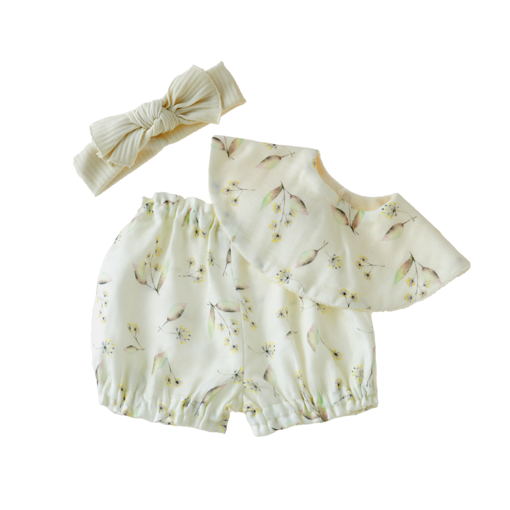 【名入れギフト】花言葉スタイ・ヘアバンド・ブルマセット