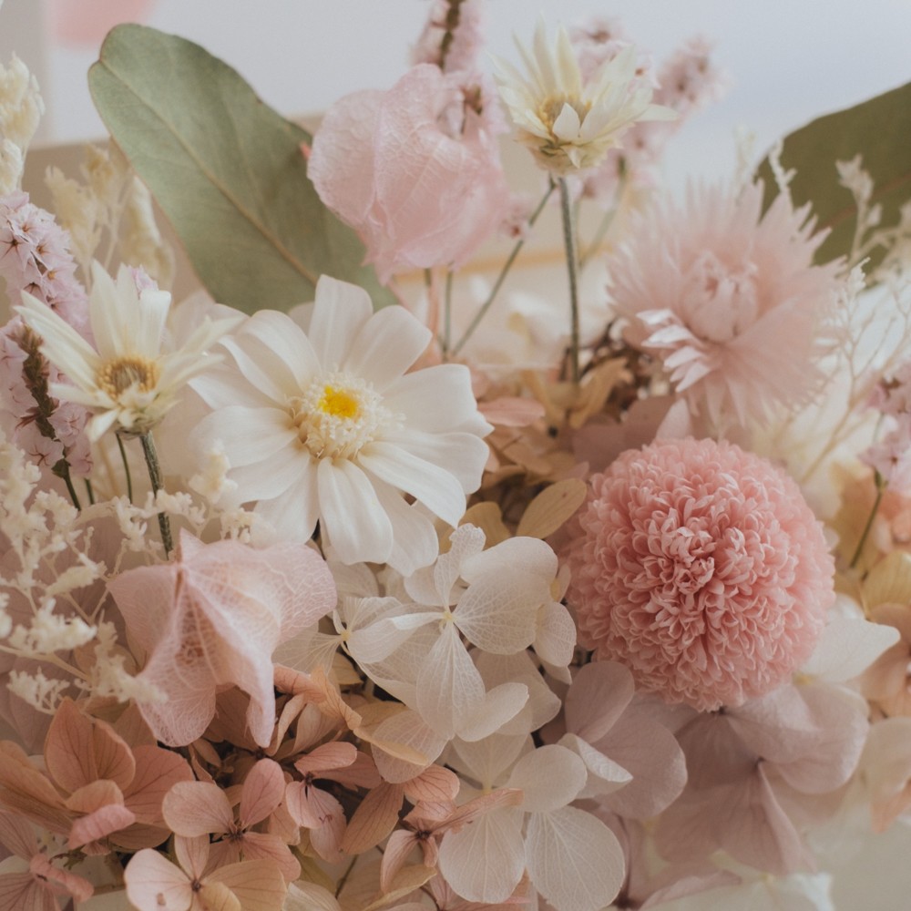 Flower BAG No.1／フラワーバッグアレンジ　つむぎ／プリザーブド＆ドライフラワー