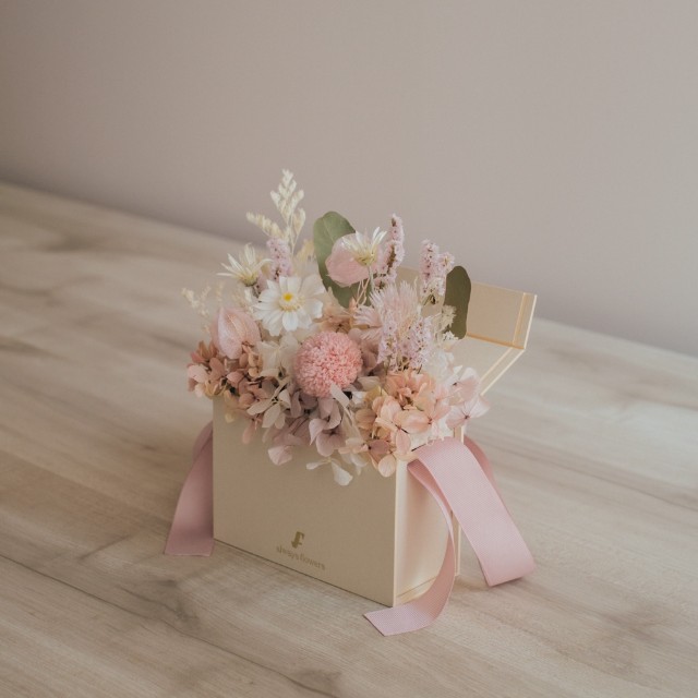 Flower BAG No.1／フラワーバッグアレンジ　つむぎ／プリザーブド＆ドライフラワー