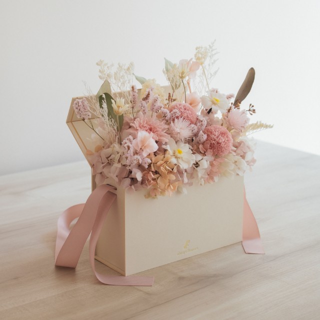 Flower BAG No.1／フラワーバッグアレンジ　つむぎ／プリザーブド＆ドライフラワー