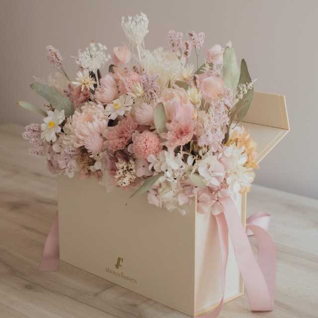 Flower BAG No.1／フラワーバッグアレンジ　つむぎ／プリザーブド＆ドライフラワー